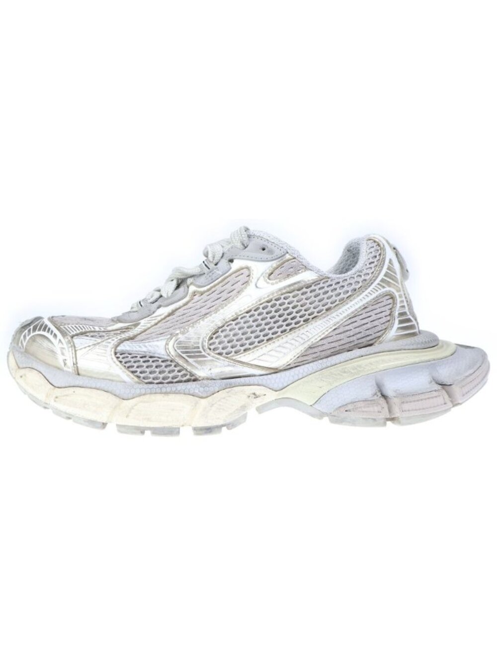 Balenciaga Sneaker Mesh Low Cut Sneakers Gray - Picture 1 of 6